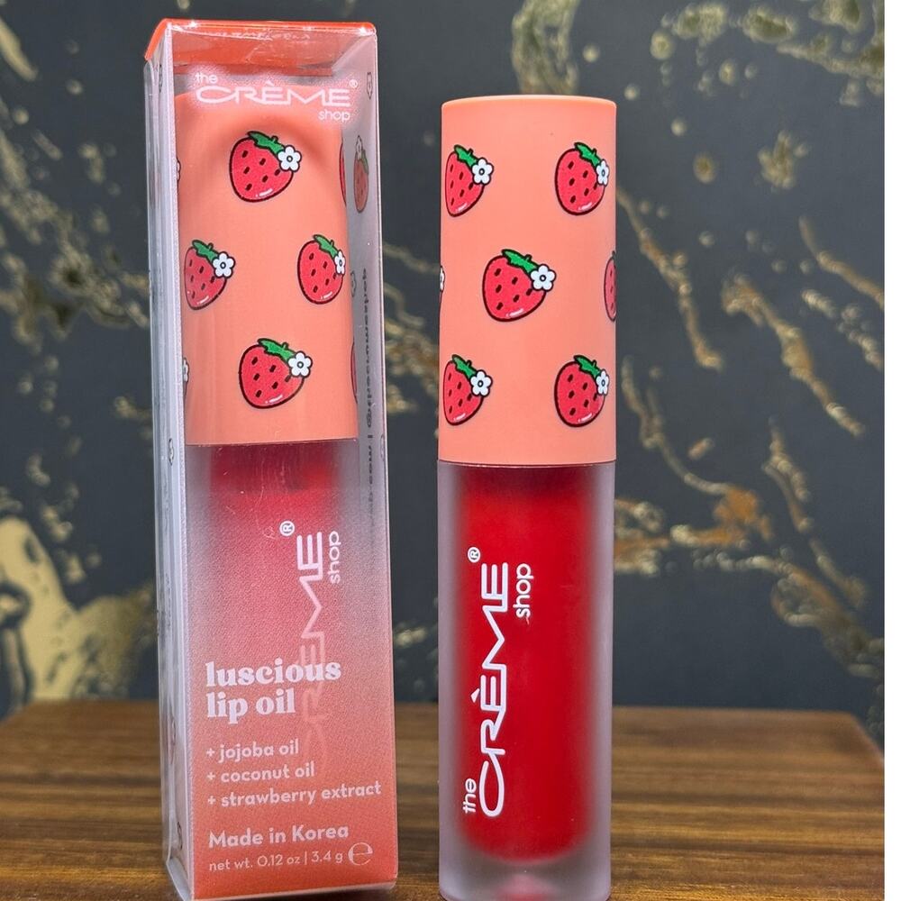 The Crème Shop Luscious Lip Oil – Strawberry